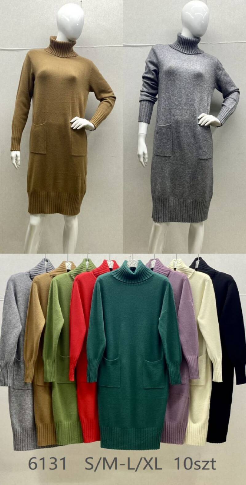 Sukienki damskie Roz S/M-L/XL, Mix Kolor .Paczka 10 szt